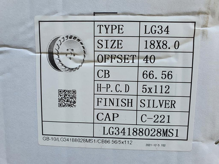 Felgi 18cali Audi A3 A4 A6 VW Golf Jetta Mercedes C E S CLS