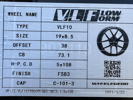 Felgi 19cali Citroen Ford Peugeot Volvo Toyota Renault 5x108