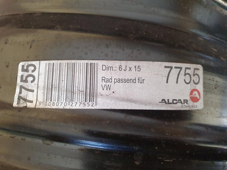 Felga stalowa 15cali VW Passat Variant Rabbit Touran Transporter