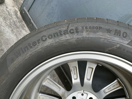 Oryginał koła 225/55R17 BMW 5 G30 G31 2 3 4 7 Continental zima 7,2mm