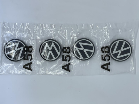 Oryginał Dekielki Dekle Kapsle Zaślepki Vw A58 10A601171 60mm