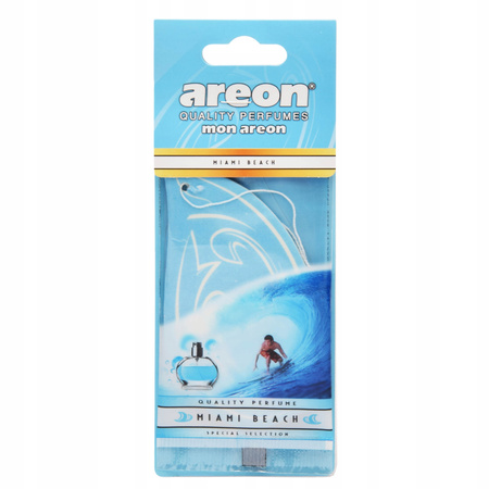 Zapach nowy samochód AREON MON Miami Beach listek