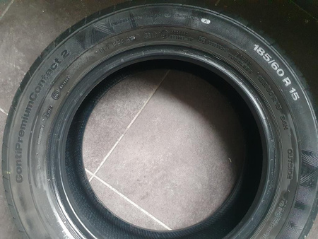 185/60R15 Continental ContiPremiumContact 2 komplet lato 6,2mm nr5232