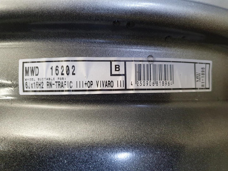 Oryginał felgi stalowe 16cali Nissan NV300 Fiat Talento 5x114,3