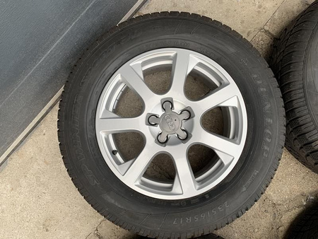 Oryginał koła 235/65R17 8R0 AUDI Q5 SQ5 S-LINE opony zima 7,6mm