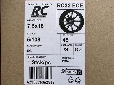 Felgi 18cali Ford C-Max Escape Focus Kuga Mondeo 5x108 ET45