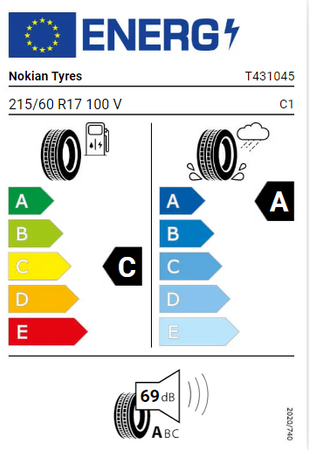 215/60R17 Nokian Wetproof 100V XL opona letnia montaż gratis