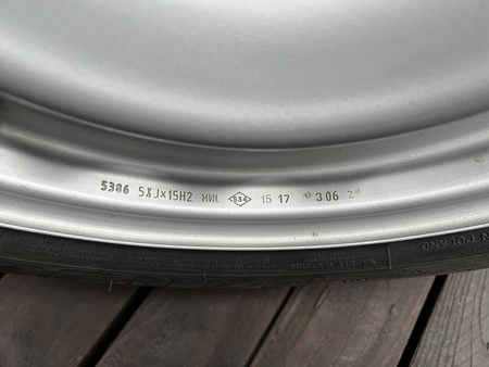 Koła stalowe 185/60R15 165/65R15 Smart ForFour ForTwo Dunlop 7,3mm zima