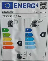 215/45R18 Goodride Z-107 93W XL opona letnia para komplet