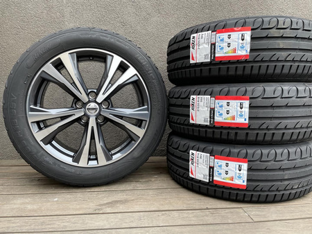 Oryginał nowe koła 215/55R18 Nissan Qashqai 5x114,3 et35 Riken lato