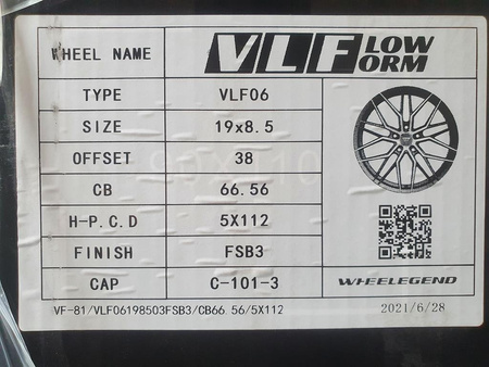 Felgi 19cali Audi Mercedes BMW Seat Skoda Ford et38 5x112