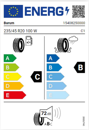 235/45R20 Barum Bravuris 5HM 100W XL opona letnia montaż gratis