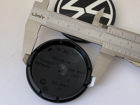 Oryginał Dekielki Dekle Kapsle Zaślepki Vw A58 10A601171 60mm