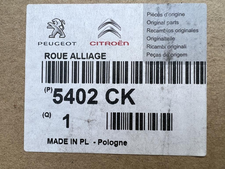 Oryginał Felgi 18cali Citroen C6 C5 Jumpy Dispatch 5x108