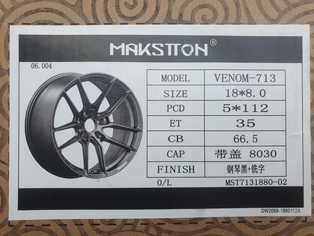 Felgi 18cali Audi BMW Mercedes Seat Skoda Ford Vw 5x112 et35