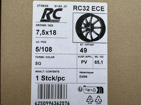 Felgi 18cali Peugeot 3008 308 4008 5008 508 5X108 ET49