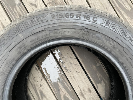 215/65R16C Continental ContiVanContact100 komplet lato 7,0mm nr6201