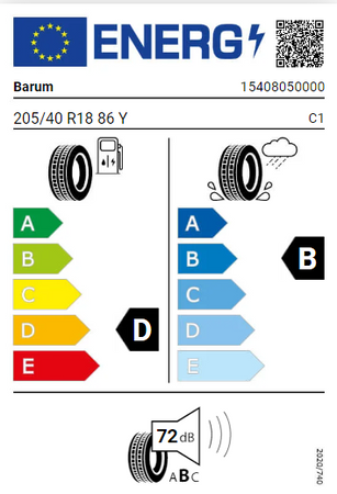 205/40R18 Barum Bravuris 5HM 86Y XL opona letnia montaż gratis