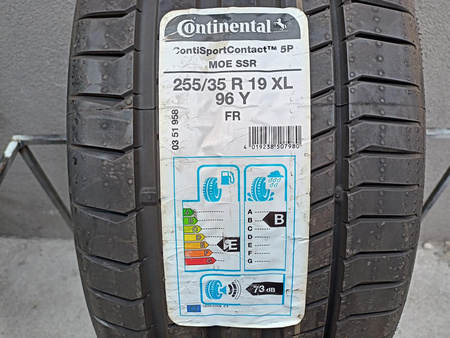 255/35R19 Continental ContiSportContact 5P opona lato nowa P988