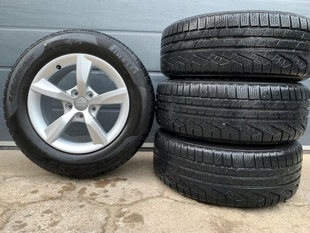 Oryginał Koła 225/60 16cali 4G0 Audi A6 C7 S-line A4 A5 Opony Zima 8mm