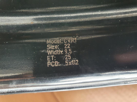 Felga 22cale Concaver CVR1 ET25 5x112 ET25 9.5J