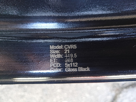 Felgi aluminiowe 21cali BMW M5 F90 M8 F91 F92 F93 Concaver CVR5 5x112