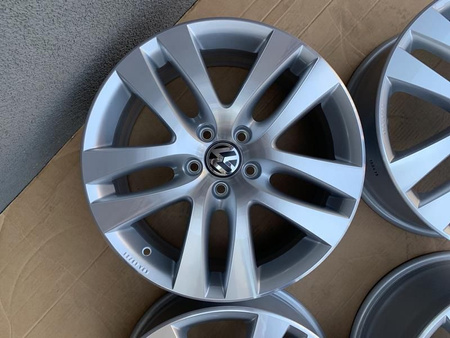 5N0 Oryginał Nowe Felgi 18 5x112 Vw Tiguan Passat Audi Q3 Skoda Kodiaq nr835