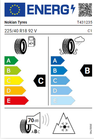 225/40R18 Nokian Wr Snowproof P 92V XL opona zimowa montaż gratis