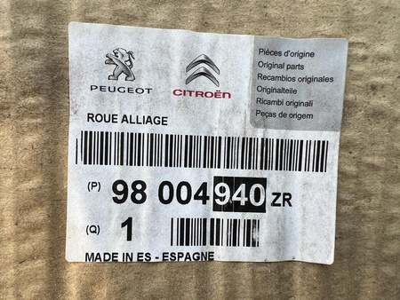 Oryginał Felgi 17cali Citroen Aircross C3 C4 Cactus Elysee Xsara