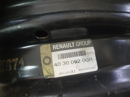 Oryginał felgi stalowe 15cali Renault Twingo 3 5,5x15 5,0x15 4x100