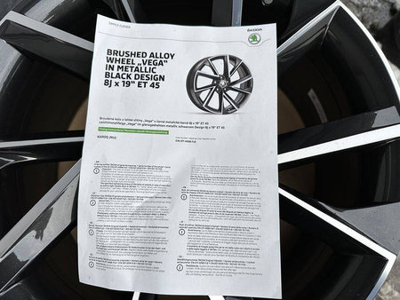 Oryginał felgi 19cali 57A Skoda Karoq Octavia Superb Enyaq 5x112