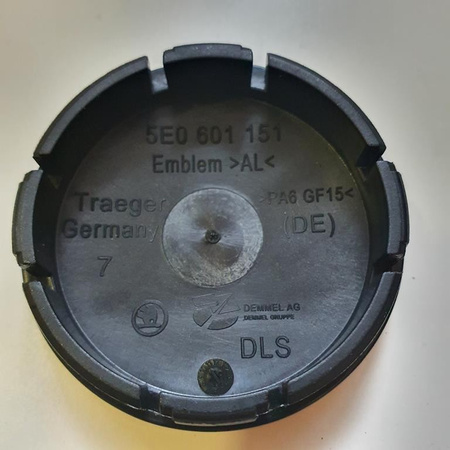 Oryginał Dekielek kapsel Skoda 5E0601151 SUPERB CITYGO OCTAVIA