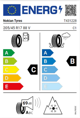 205/45R17 Nokian Wr Snowproof 88V XL opona zimowa montaż gratis