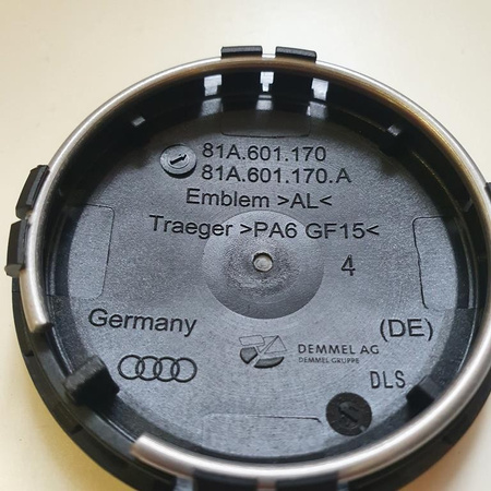 Oryginalny dekielek kapsel Audi 81A.601.170 A3 A4 A5 A6 A7 A8 Q3 Q5 Q6
