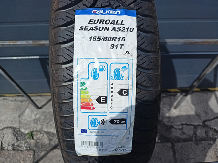 165/60R15 Falken Euroall Season AS210 opona pojedynka całoroczna P1590