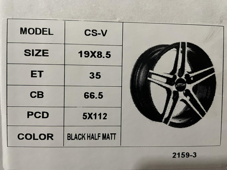 Felgi 19cali Audi A4 BMW G30 Ford Mercedes Seat Skoda Vw 5x112
