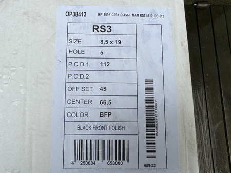 Felgi 19cali MAM Audi A3 S3 A4 A6 S4 S6 Q2 Q3 A8 ET45 5x112