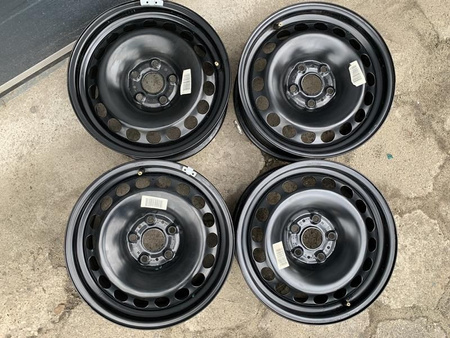 Oryginalne felgi stalowe + kołpaki 16 5x112 VW Sharan Tiguan Alahambra