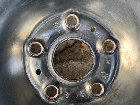 Oryginał Felgi stalowe 5x112 16 CALI ET48 VW GOLF VII 7 nrS1