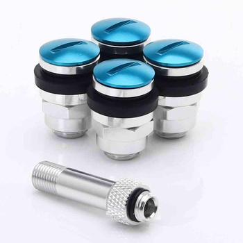 Set of Flat aluminum air valves JR v1 - BLUE