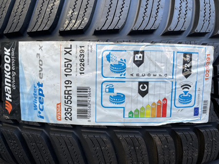 Oryginał koła 235/55R19 Renault Espace 5x114,3 et40 Hankook zima