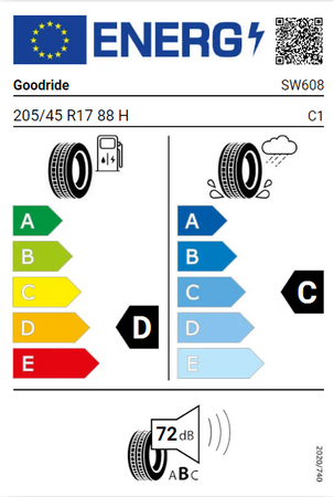 205/45R17 Goodride SW608 XL 88H opona zimowa montaż gratis