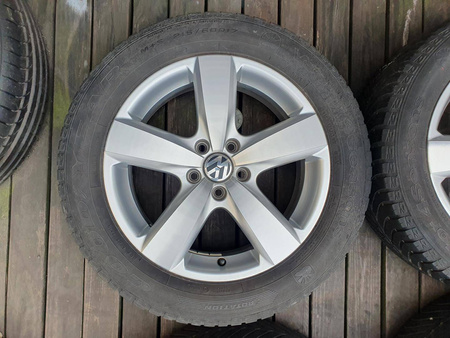Oryginał koła 215/60R17 Vw 5N0 Tiguan Audi Q3 Goodyear całoroczne 5,3