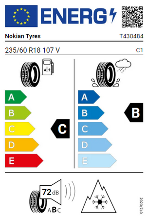 235/60R18 Nokian WR SUV 4 XL 107V opona zimowa montaż gratis