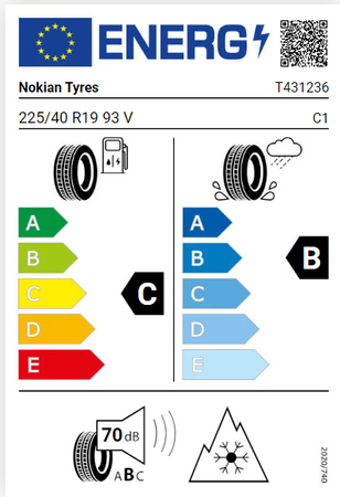225/40R19 Nokian Wr Snowproof P XL 93V opona zimowa montaż gratis