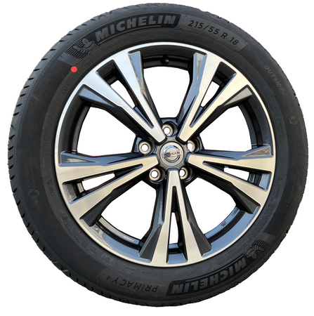 Oryginał nowe koła 215/55R18 Nissan Qashqai 5x114,3 et35 Michelin lato