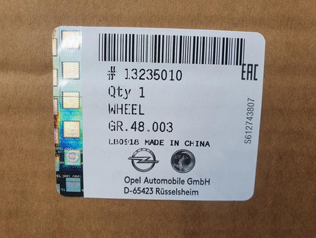 Oryginał felgi 17cali Chevrolet Malibu Opel 13236010 7x17 ET41 7006