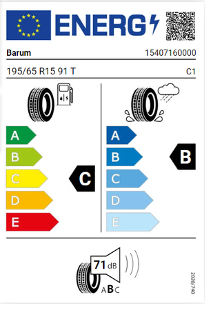 195/65R15 Barum Bravuris 5 91T opona letnia montaż gratis