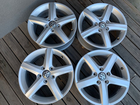 5G0 Oryginał Nowe Felgi 16 5x112 Vw Tiguan Golf 7 Touran Passat Sharan