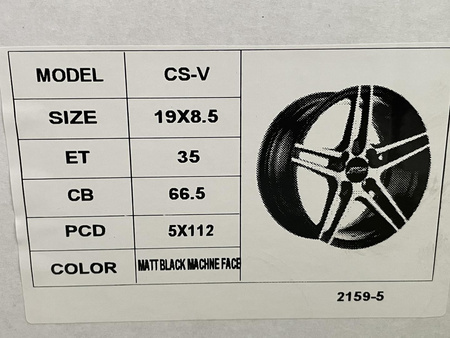 Felgi 19cali Audi A4 BMW G30 Ford Mercedes Seat Skoda Vw 5x112